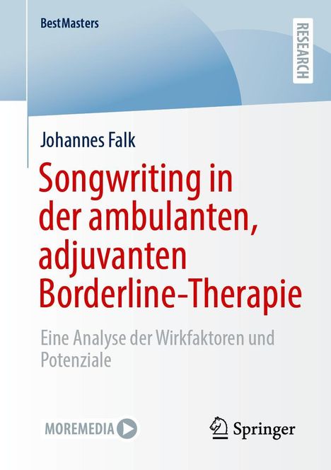 Johannes Falk: Songwriting in der ambulanten, adjuvanten Borderline-Therapie, Buch