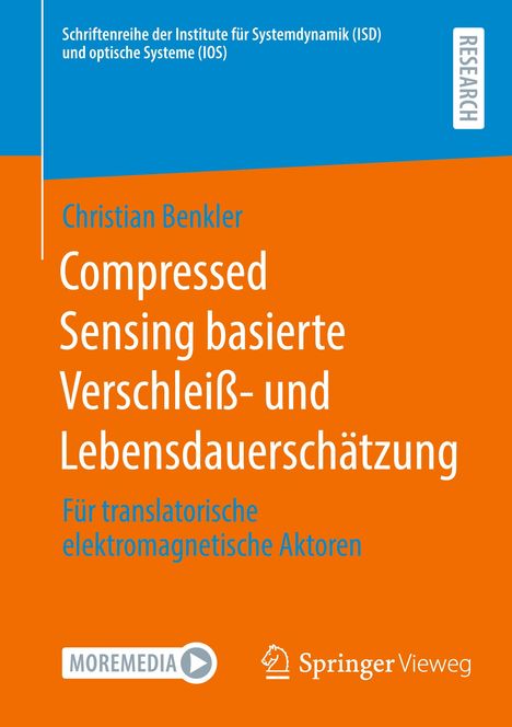 „Compressed Sensing basierte Verschleiß- und Lebensdauerschätzung“ von Christian Benkler. Orange-blaues Cover.