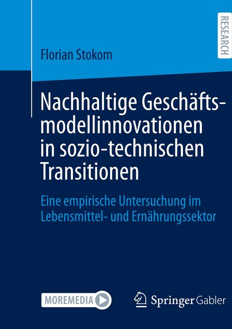 Buchcover: Florian Stokom, "Nachhaltige Geschäftsmodellinnovationen in sozio-technischen Transitionen".