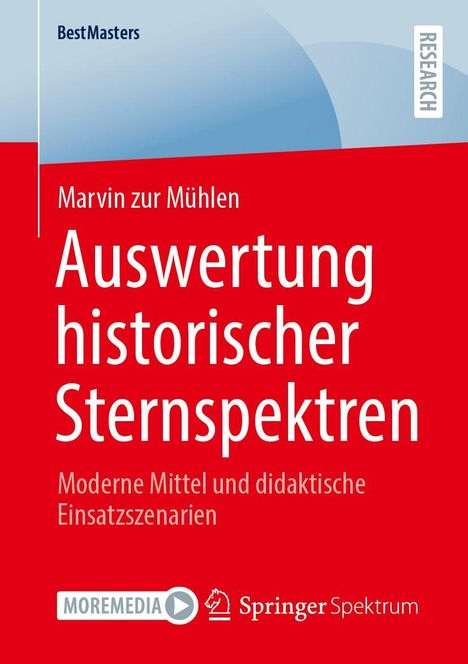 Marvin zur Mühlen: Auswertung historischer Sternspektren, Buch