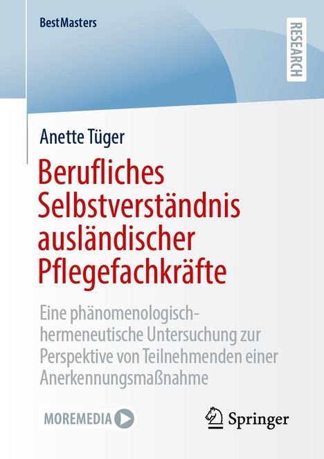 Anette Tüger: Berufliches Selbstverständnis ausländischer Pflegefachkräfte, Buch