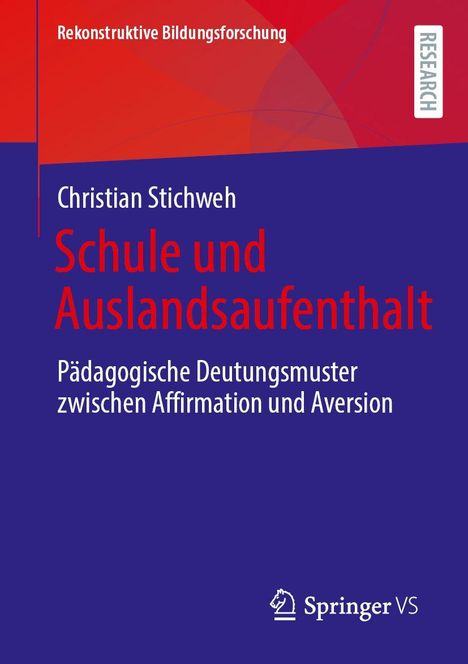 Christian Stichweh: Schule und Auslandsaufenthalt, Buch