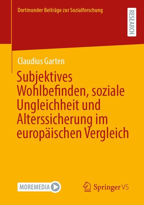 Claudius Garten: Subjektives Wohlbefinden, soziale Ungleichheit und Alterssicherung im europäischen Vergleich, Buch