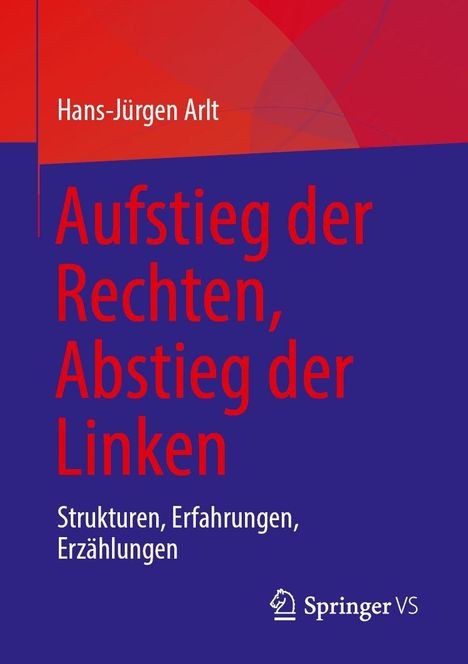 Titel: "Aufstieg der Rechten, Abstieg der Linken". Autor: Hans-Jürgen Arlt. Verlag: Springer VS Logo.