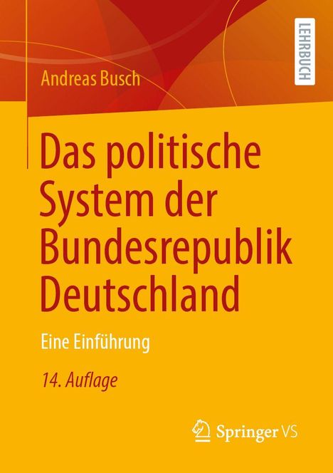 Das Cover zeigt den Titel „Das politische System der Bundesrepublik Deutschland“, Autor Andreas Busch, 14. Auflage.