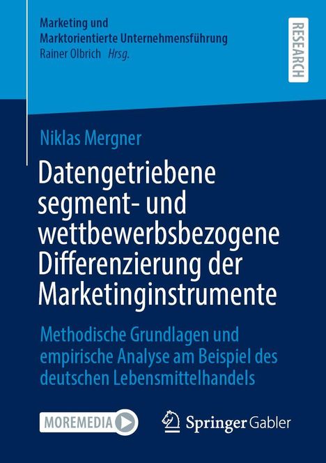 „Datengesteuerte segment- und wettbewerbsbezogene Differenzierung der Marketinginstrumente“, blaues Cover.