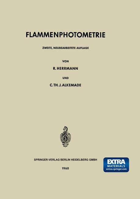 Cornelis T. J. Alkemade: Flammenphotometrie, Buch