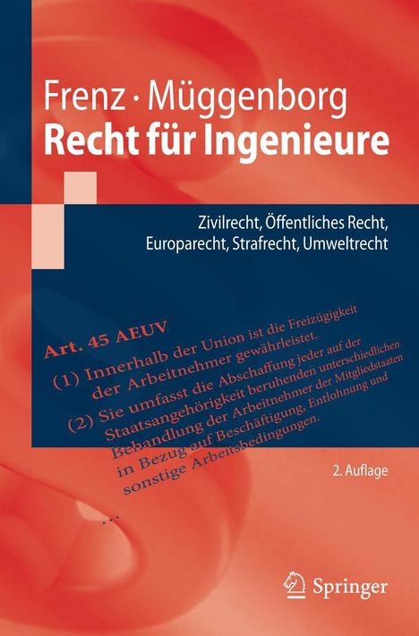 Hans-Jürgen Müggenborg: Recht für Ingenieure, Buch
