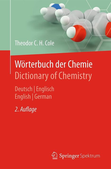 Theodor C. H. Cole: Wörterbuch der Chemie / Dictionary of Chemistry, Buch