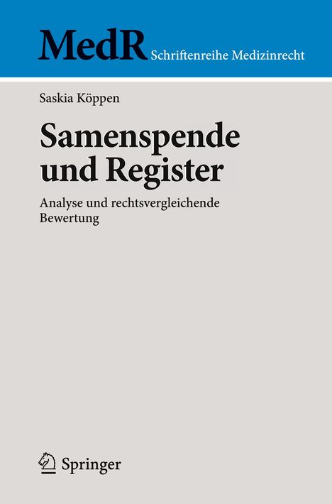 Saskia Köppen: Samenspende und Register, Buch