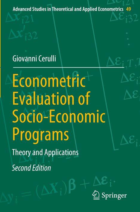 Giovanni Cerulli: Econometric Evaluation of Socio-Economic Programs, Buch