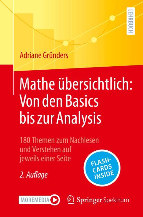 Adriane Gründers: Mathe übersichtlich: Von den Basics bis zur Analysis, 1 Buch und 1 eBook