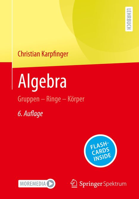 Christian Karpfinger: Algebra, 1 Buch und 1 eBook