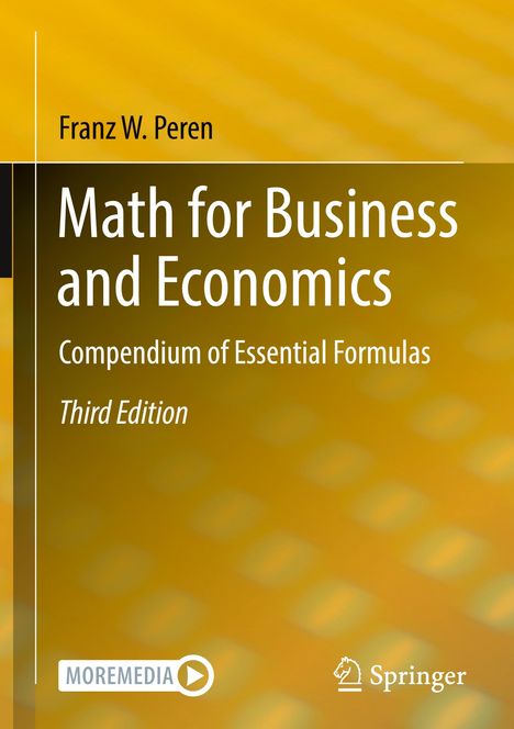 Franz W. Peren: Math for Business and Economics, Buch