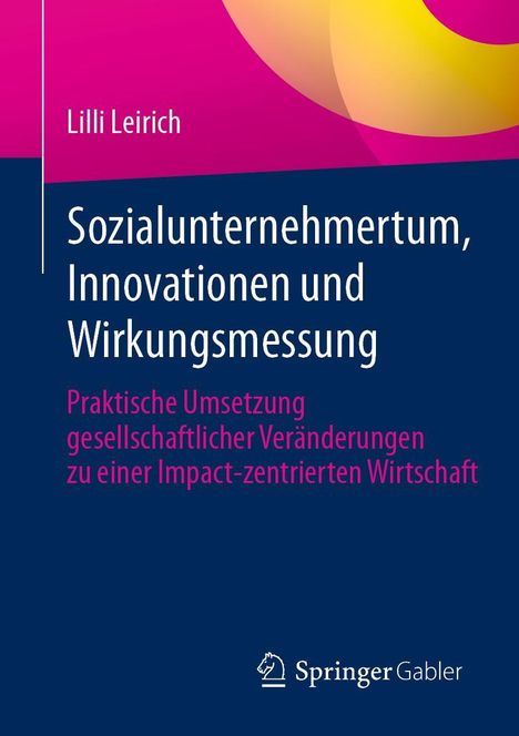 Lilli Leirich: Sozialunternehmertum, Innovationen und Wirkungsmessung, Buch