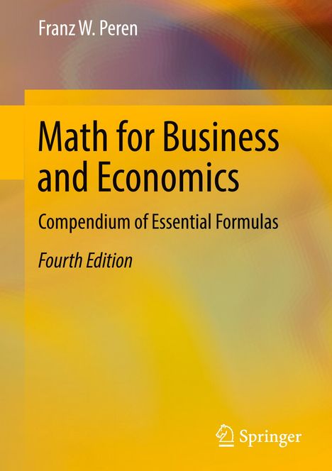 Franz W. Peren: Math for Business and Economics, Buch