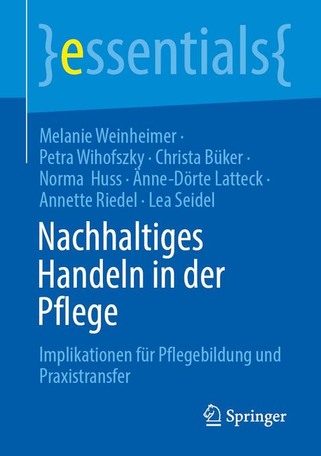 Melanie Weinheimer: Nachhaltiges Handeln in der Pflege, Buch