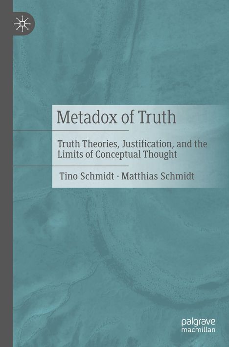„Metadox of Truth“, Autoren: Tino Schmidt, Matthias Schmidt. Schlichter, blauer Hintergrund mit einem Logo oben links.