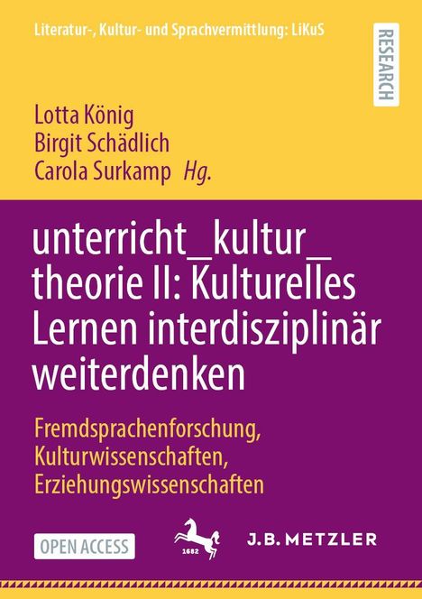 Buchtitel auf farbigem Hintergrund: "unterricht_kultur_theorie II: Kulturelles Lernen interdisziplinär weiterdenken".