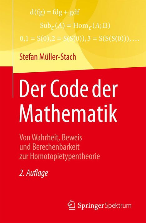 "Der Code der Mathematik" von Stefan Müller-Stach; gelber Hintergrund mit mathematischen Formeln, unten Logo.
