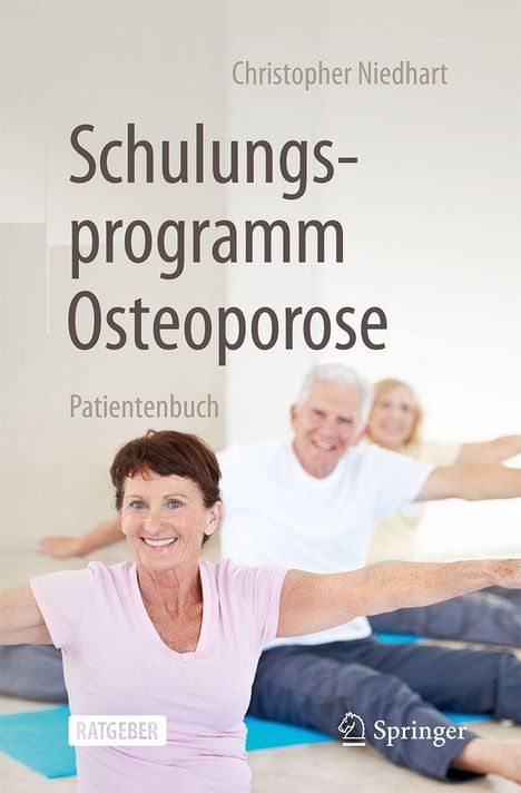 "Schulungsprogramm Osteoporose" in großer Schrift. Menschen bei Gymnastik. Unten das Springer-Logo.