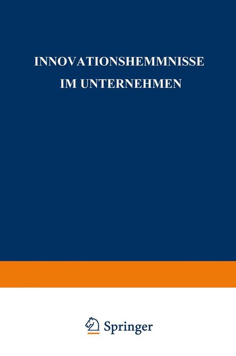 Bernd Bitzer: Innovationshemmnisse im Unternehmen, Buch
