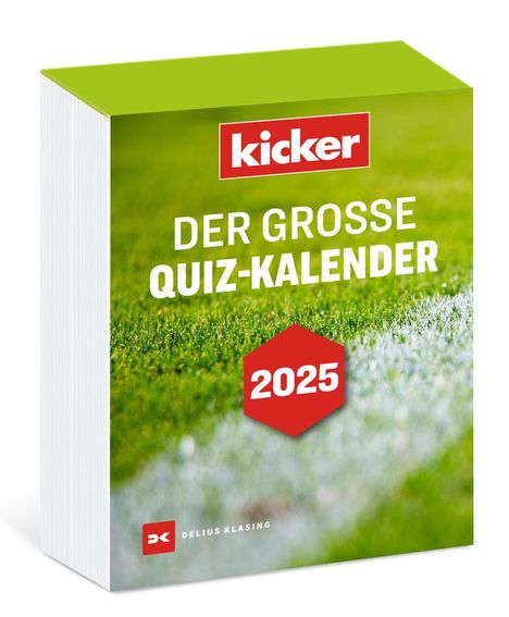 Der große kicker Quiz-Kalender 2025, Kalender