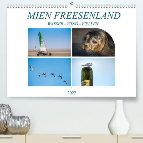 Dieter Gödecke: Gödecke, D: MIEN FREESENLAND - Wasser, Wind, Wellen (Premium, Kalender