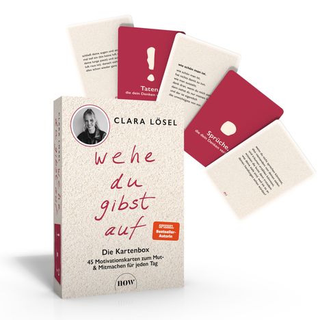 Clara Lösel: Wehe du gibst auf - Die Kartenbox, Buch