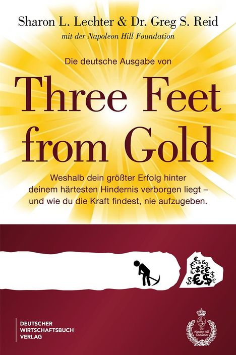 Sharon L. Lechter: Die deutsche Ausgabe von Three Feet From Gold, Buch