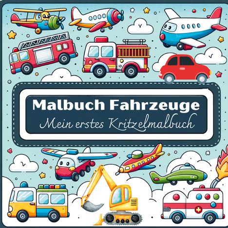 Inspirations Lounge: Malbuch Fahrzeuge - Mein erstes Kritzelmalbuch, Buch