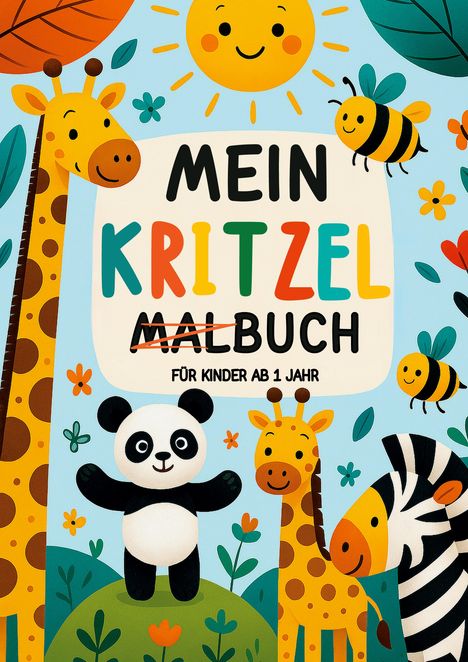 Sunny Scribbles Studio: Mein Kritzel Malbuch für Kinder ab 1 Jahr, Buch