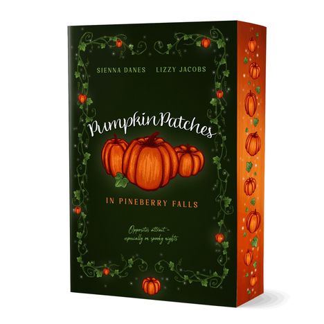 Cover eines Buches mit Kürbissen und grünen Ranken. Titel: "Pumpkin Patches". Autoren: Sienna Danes, Lizzy Jacobs.