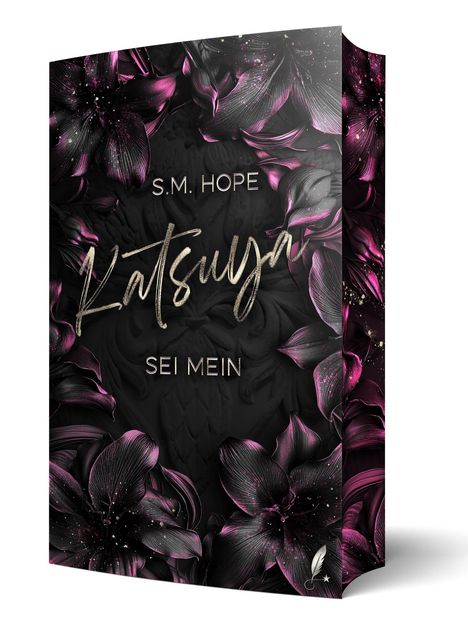 Text: S.M. Hope, Katsuya, Sei Mein.  
Cover mit dunklen, violetten Blumen und Blatt-Illustrationen.