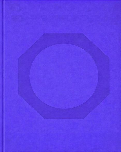 Ein blaues Cover mit einem dunkleren, transparenten achteckigen Ring in der Mitte.
