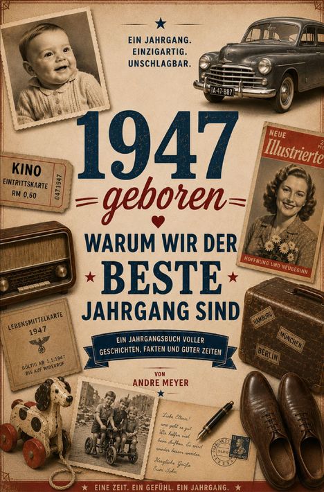 1947 geboren: Warum wir der beste Jahrgang sind. Ein Jahrgangsbuch voller Geschichten, Fakten und guter Zeiten.