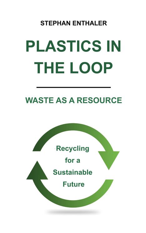 Titel: "Plastics in the Loop", Untertitel: "Waste as a Resource". Grünes Recycling-Symbol darunter.