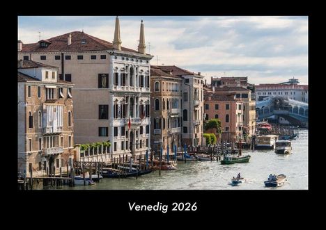 Tobias Becker: Venedig 2026 Fotokalender DIN A3, Kalender