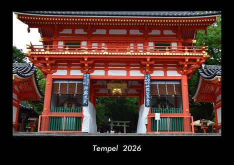 Tobias Becker: Tempel 2026 Fotokalender DIN A3, Kalender