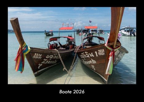 Tobias Becker: Boote 2026 Fotokalender DIN A3, Kalender