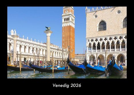 Tobias Becker: Venedig 2026 Fotokalender DIN A3, Kalender