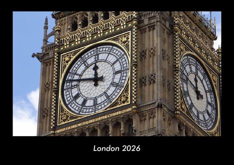 Tobias Becker: London 2026 Fotokalender DIN A3, Kalender