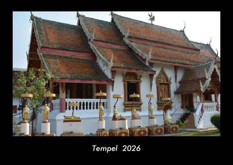 Tobias Becker: Tempel 2026 Fotokalender DIN A3, Kalender