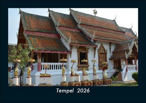 Tobias Becker: Tempel 2026 Fotokalender DIN A5, Kalender