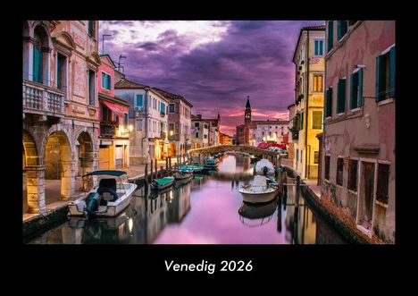 Tobias Becker: Venedig 2026 Fotokalender DIN A3, Kalender