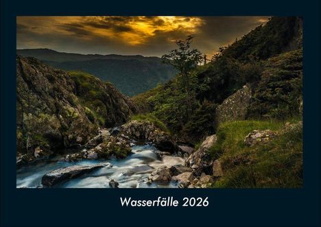 Tobias Becker: Wasserfälle 2026 Fotokalender DIN A4, Kalender