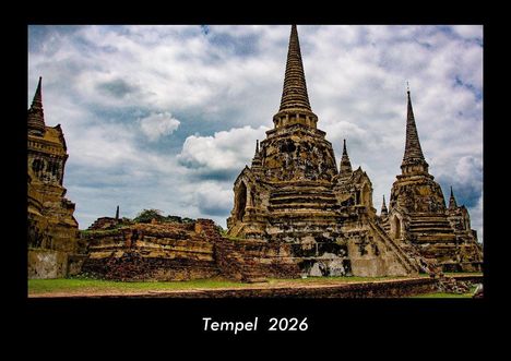 Tobias Becker: Tempel 2026 Fotokalender DIN A3, Kalender