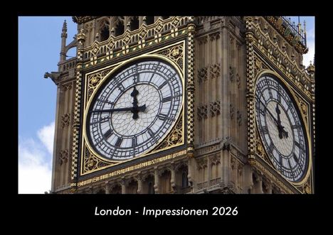 Tobias Becker: London - Impressionen 2026 Fotokalender DIN A3, Kalender