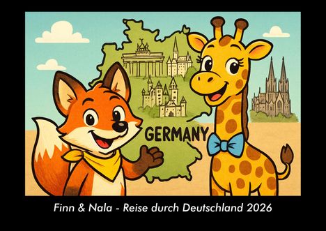 Kevin Heber: Finn & Nala - Reise durch Deutschland 2026 Fotokalender DIN A3, Kalender