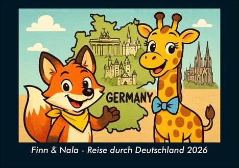 Kevin Heber: Finn & Nala - Reise durch Deutschland 2026 Fotokalender DIN A5, Kalender